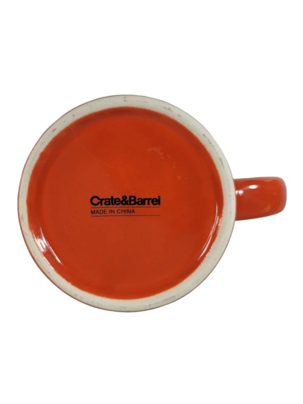 Crate & Barrel Halloween Mug Orange 14oz Boo Pumpkins Jack O'Lantern Dia Muertos